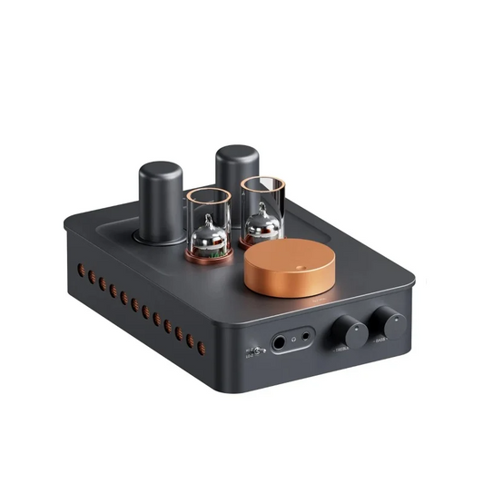 Portable Tube Headphone Amplifier Class A Preamp color Orange