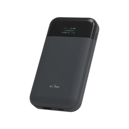 Portable 4G LTE Router with MicroSD Storage and VPN