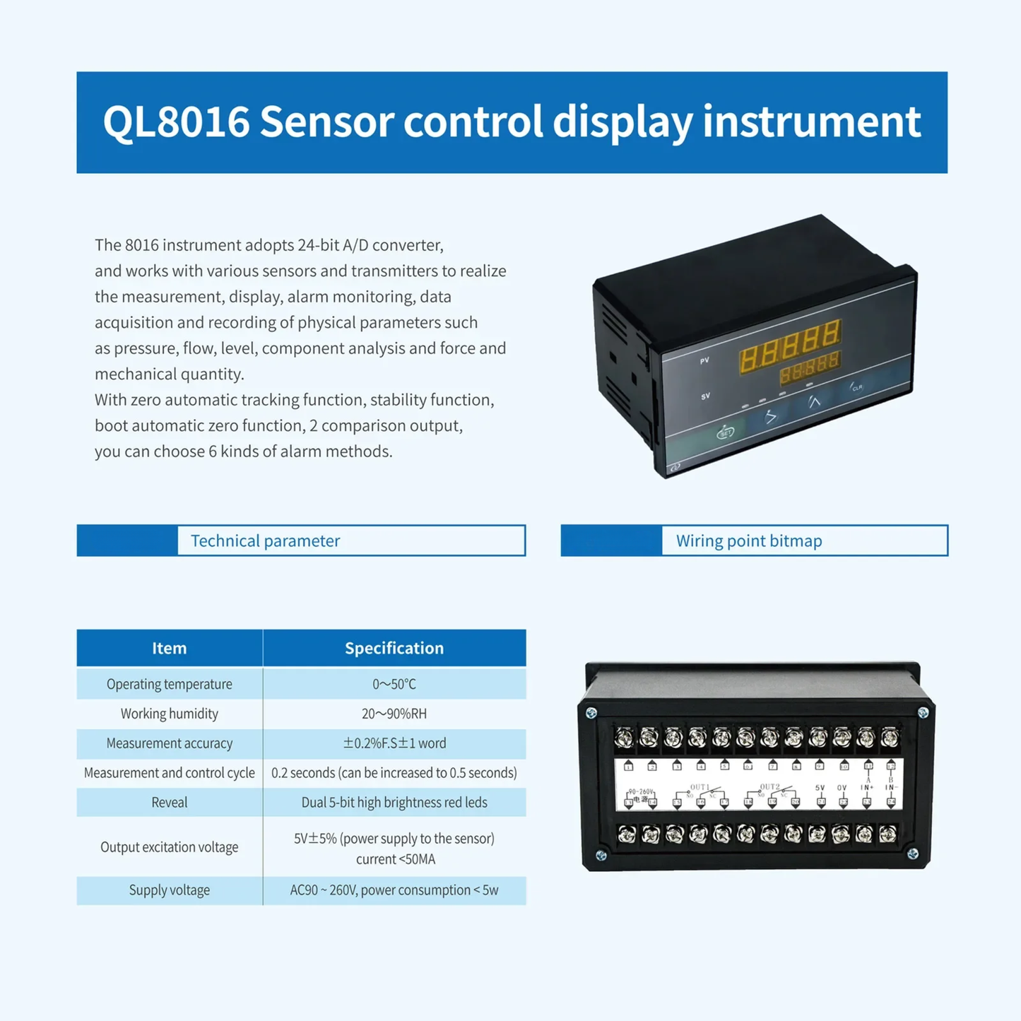 5000KG Heavy Duty Load Cell Sensor with Digital Weight Indicator