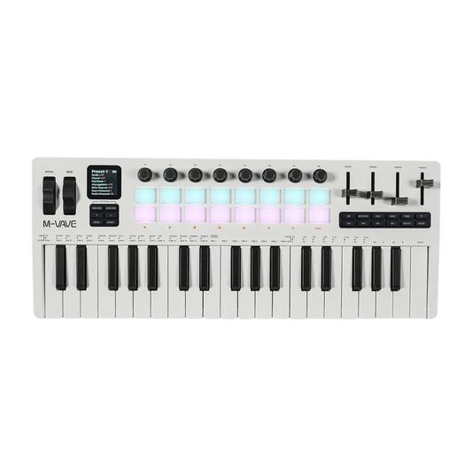 Portable 37-Key MIDI Controller Wireless Ready