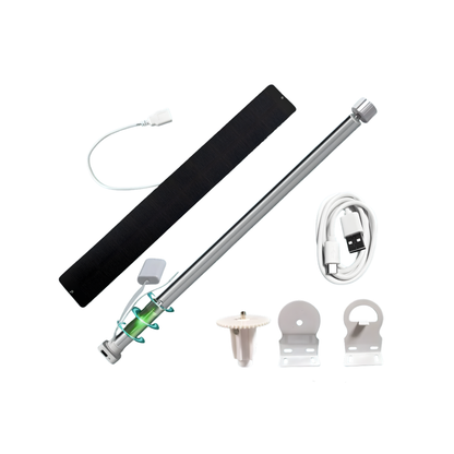 Smart Zigbee Roller Blind Motor with Solar Panel 25mm