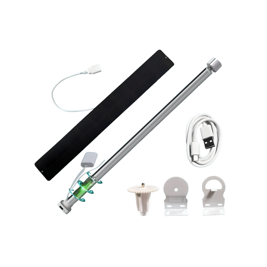Smart Zigbee Roller Blind Motor with Solar Panel 25mm