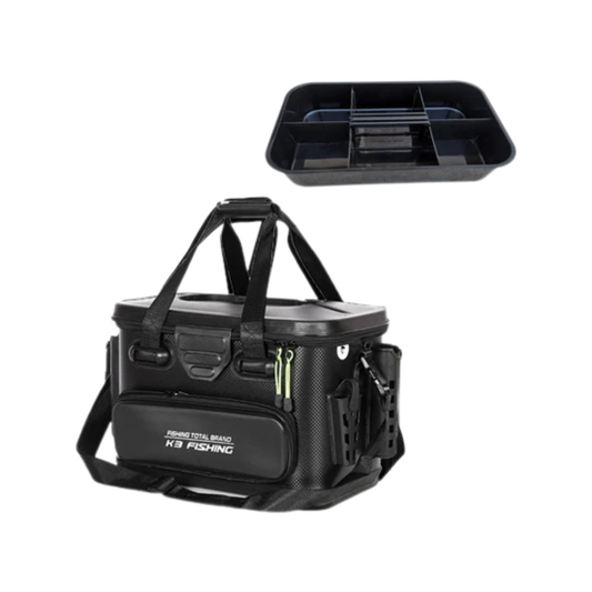 Medium EVA Fishing Tackle Bag with Live Fish Box