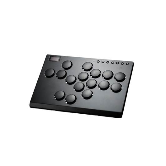 Large Metal Leverless Arcade Fight Stick Controller Black