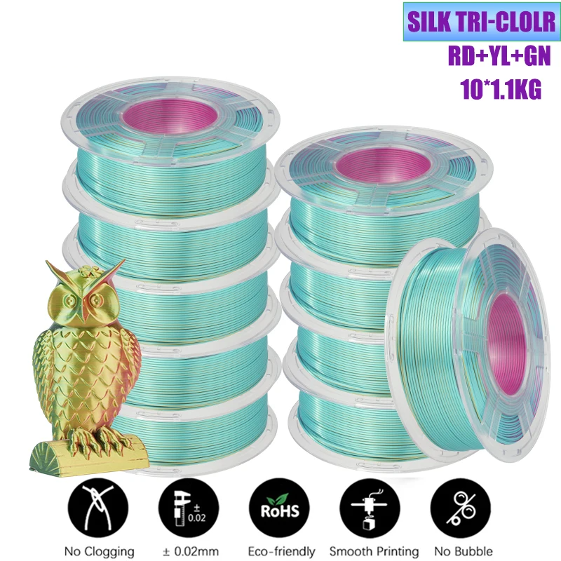 PLA+ PETG PLA 3D Printer Filament 10 Rolls