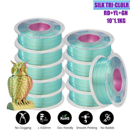 PLA+ PETG PLA 3D Printer Filament 10 Rolls