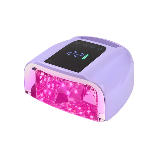 96W Rechargeable UV LED Nail Lamp Portable Light Purple