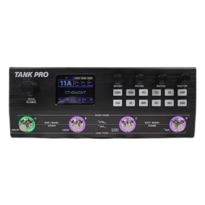Guitar Effects Pedal with Amp Simulation & Drum Machine