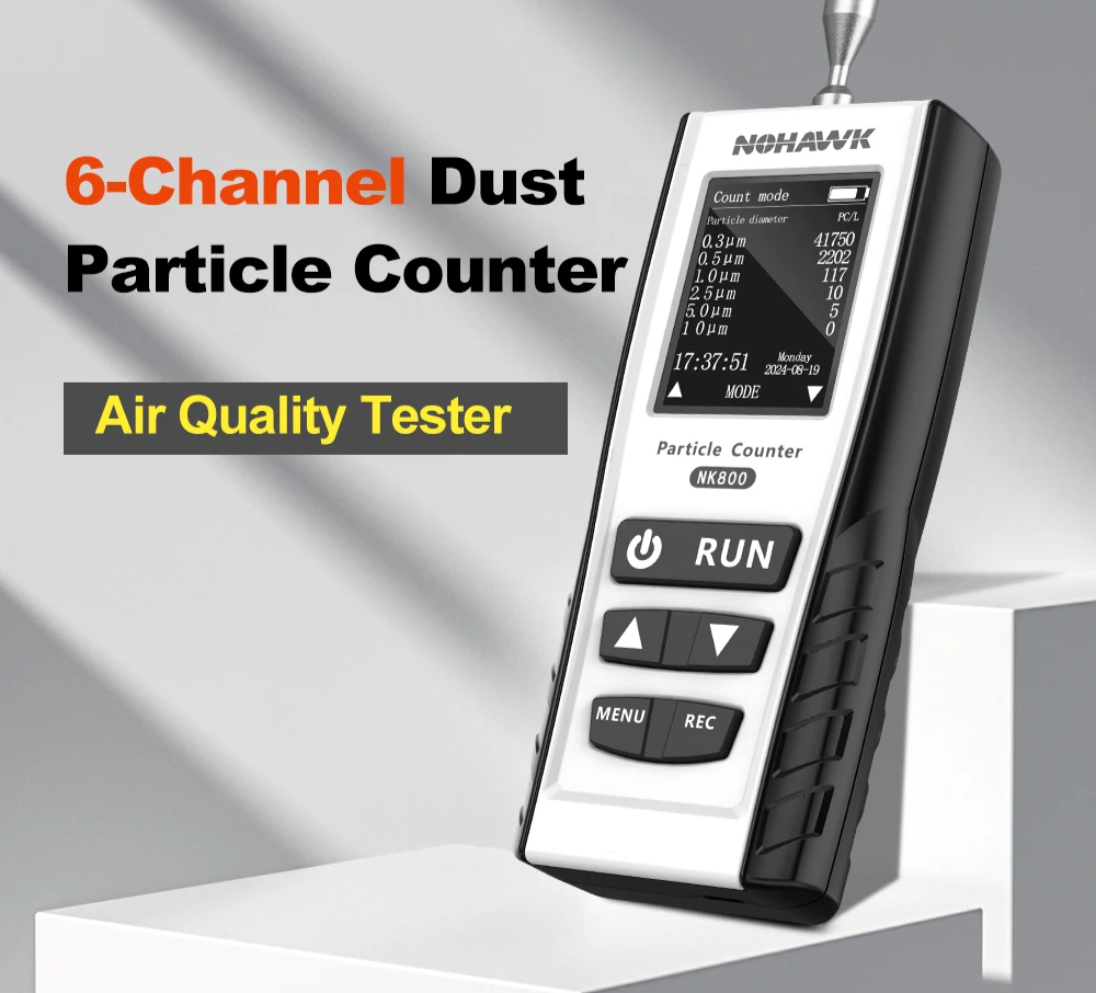 Portable 6 Channel Air Pollution Detector with Printing Function