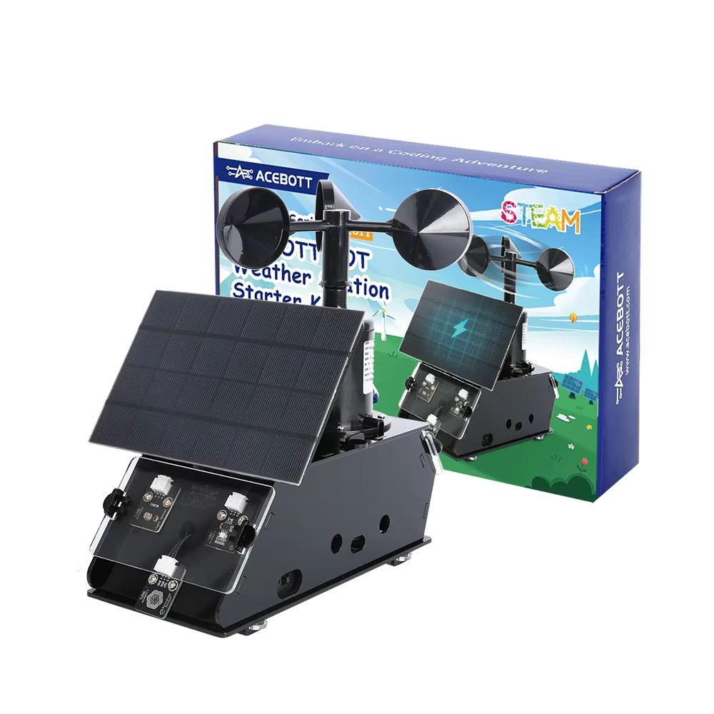 Smart Weather Station DIY Kit with Wind Speed and Forecast Monitoring