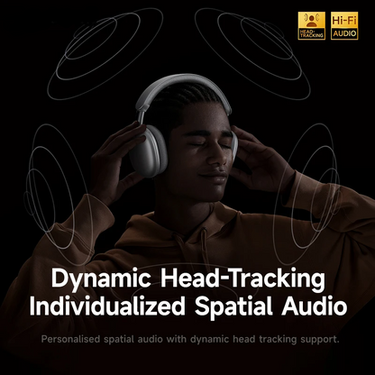 F8 MAX Silver Noise Cancelling Wireless Headset with HD Mic