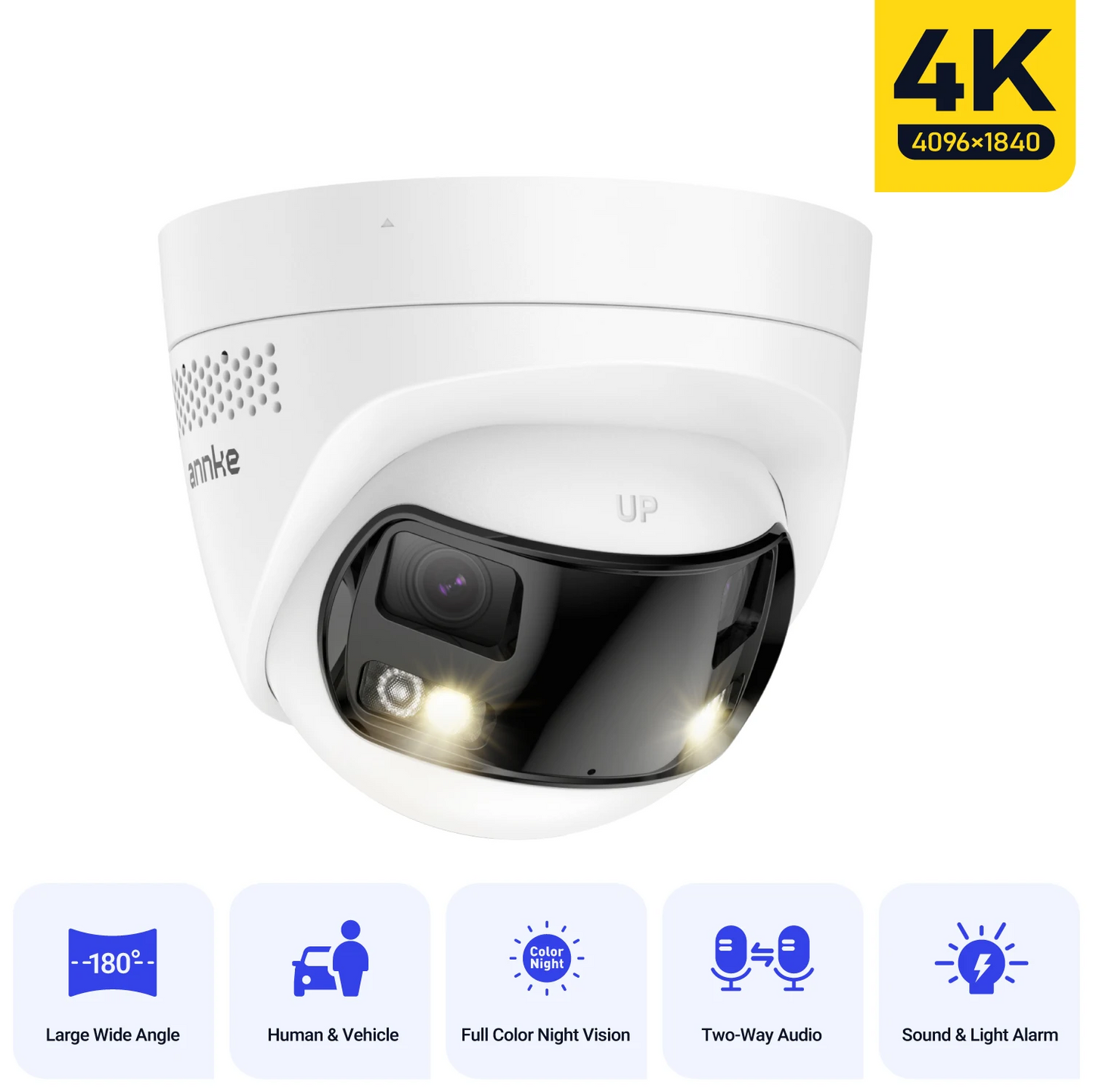 8MP Dual Lens POE Outdoor Security Camera 180°