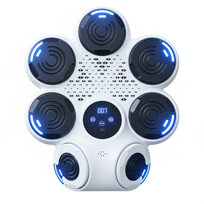 White Music Boxing Machine Bluetooth Wall Mounted Gym Target
