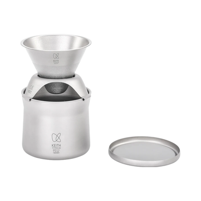 Portable Titanium Coffee Maker Tea Mug with Carry Case