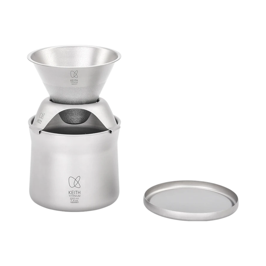 Portable Titanium Coffee Maker Tea Mug with Carry Case