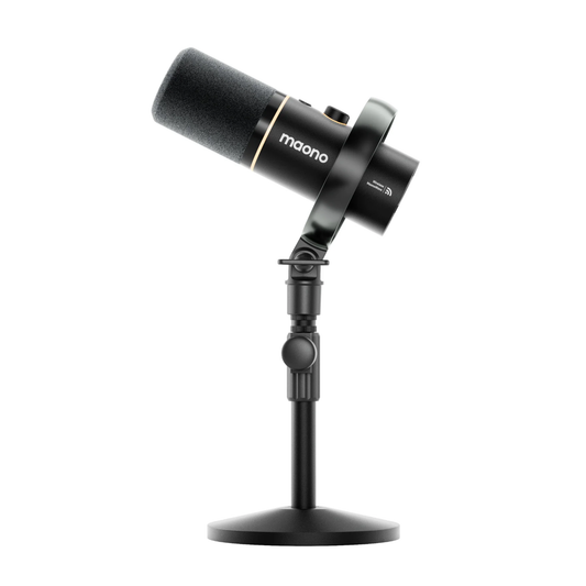 Hybrid Wireless Podcast Microphone Desktop Stand