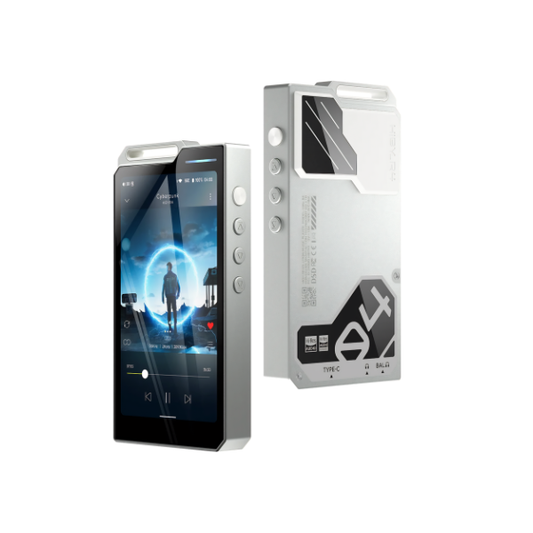 White HiFi Music Player Android 12 Bluetooth WiFi DAC