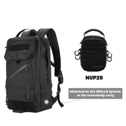 Compact 23L Waterproof Commuter Backpack with Laptop Sleeve