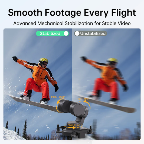 Lightweight FPV Gimbal Head Tracker 19mm Camera Mount