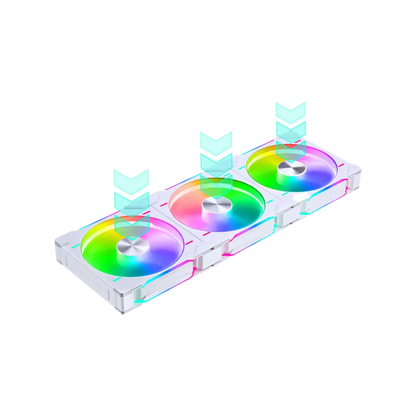 140mm ARGB PWM Case Fans 3 Pack with Quiet Cooling