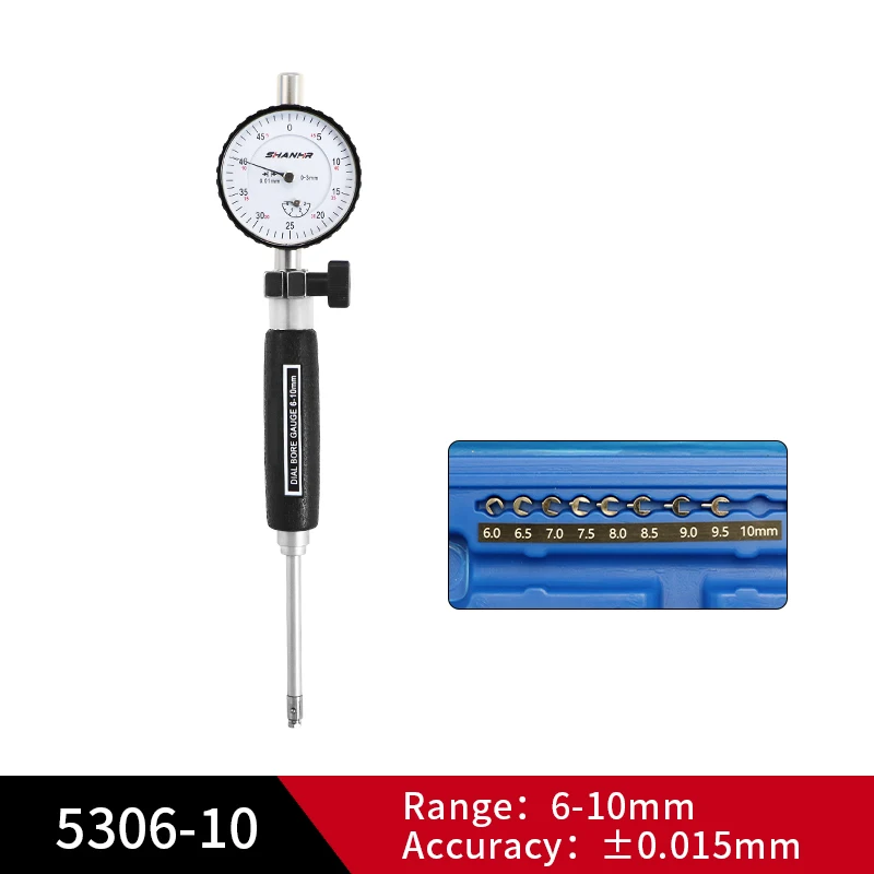 6-10mm Dial Bore Gauge 0.01mm Precision Inside Diameter Tool