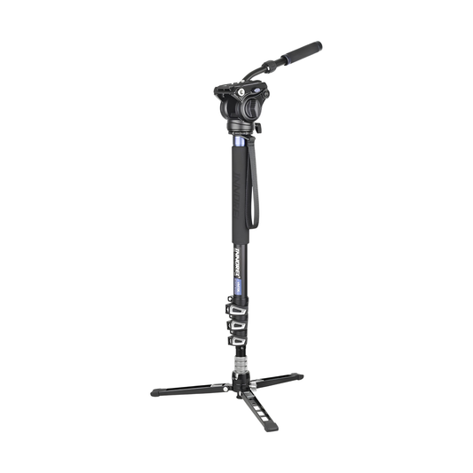 Professional Video Monopod Kit with Fluid Head Stand
