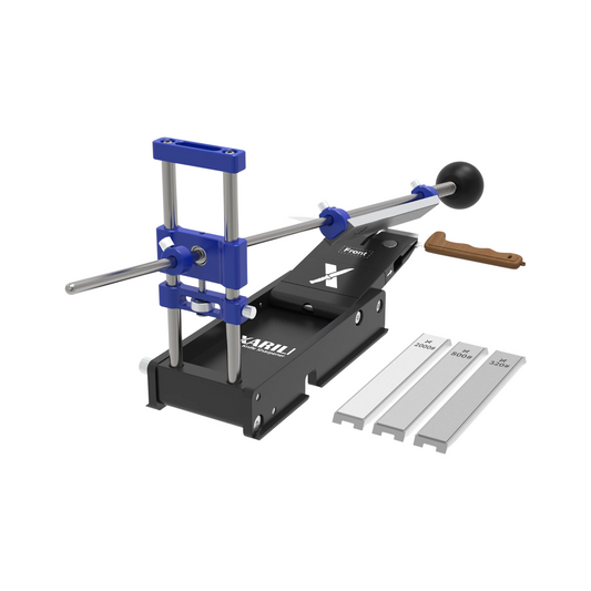 Foldable Portable Knife Sharpening System with 3 Diamond Plates