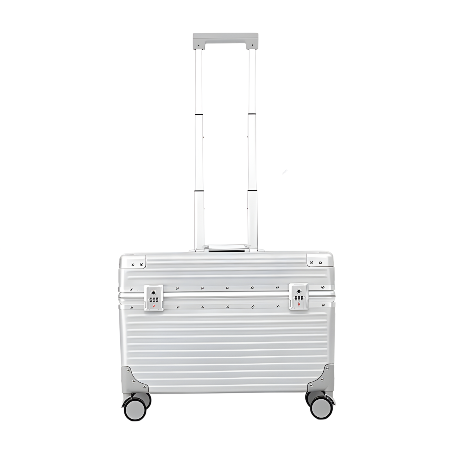 20 Inch Silvery Aluminum Camera Trolley Case with Wheels
