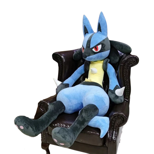 100cm Lucario Plush Anime Soft Cuddly Doll