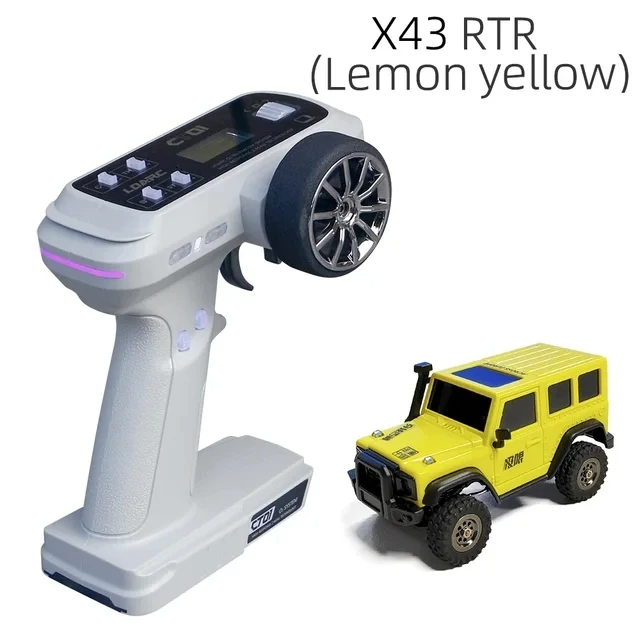 1:43 4WD RC Crawler Mini Off-Road RTR Yellow