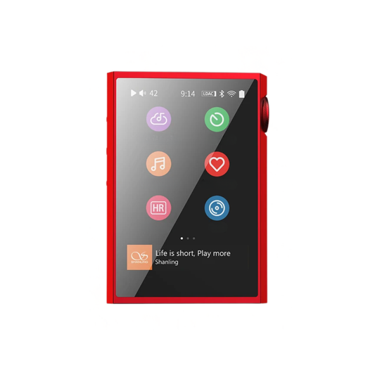 Compact Digital Music Player with LDAC and WiFi Red