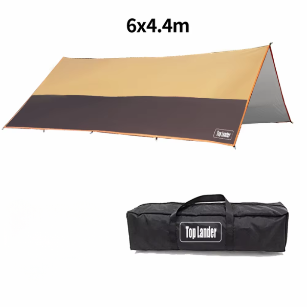 Large 4x6m Outdoor Tarp Waterproof Camping Shelter