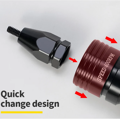 Portable Air Riveting Tool with Threaded Nut Adapter Set