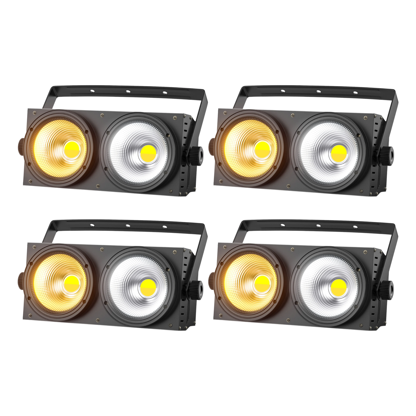 4PCS LED COB Par Lights DMX Club Wedding Stage