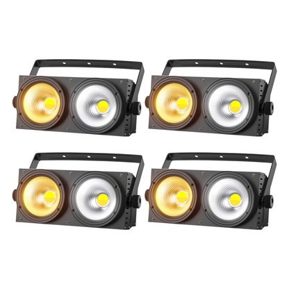 4PCS LED COB Par Lights DMX Club Wedding Stage