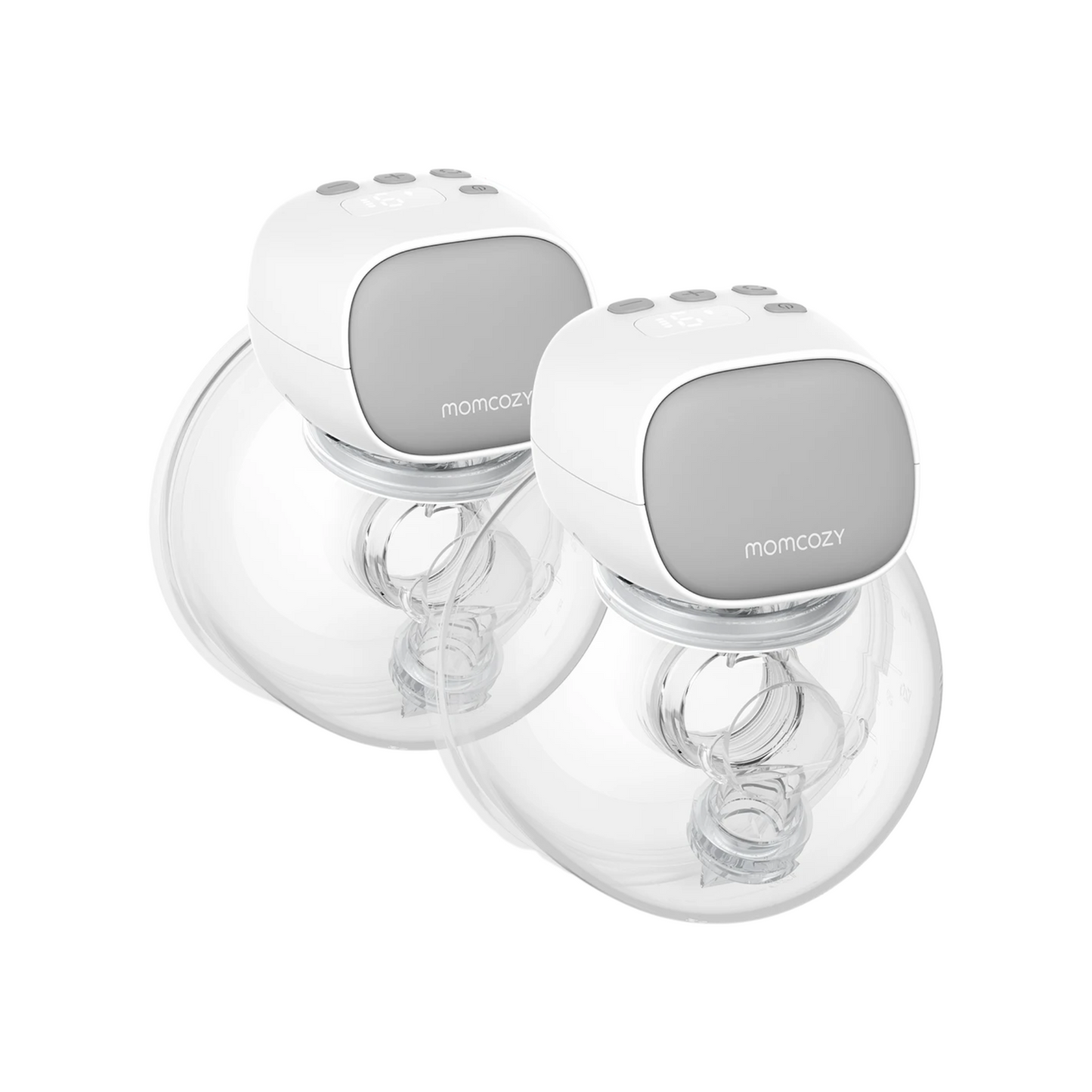 Wearable Electric Breast Pump Pack of Two Grey