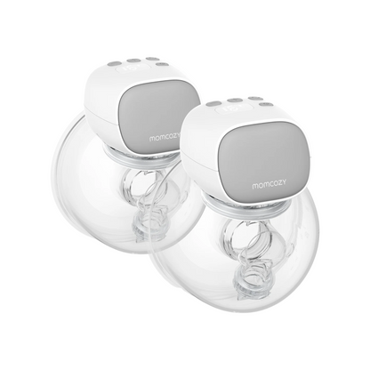 Wearable Electric Breast Pump Pack of Two Grey