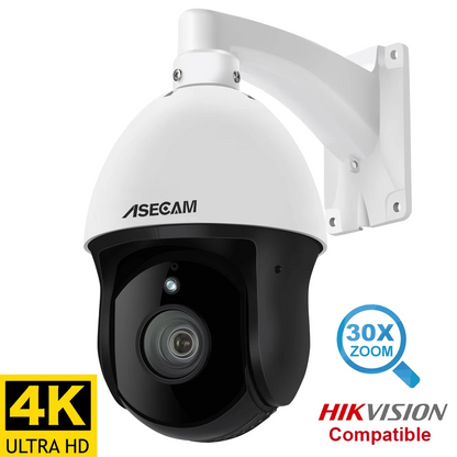 8MP 4K PTZ Security Camera 30X Zoom PoE