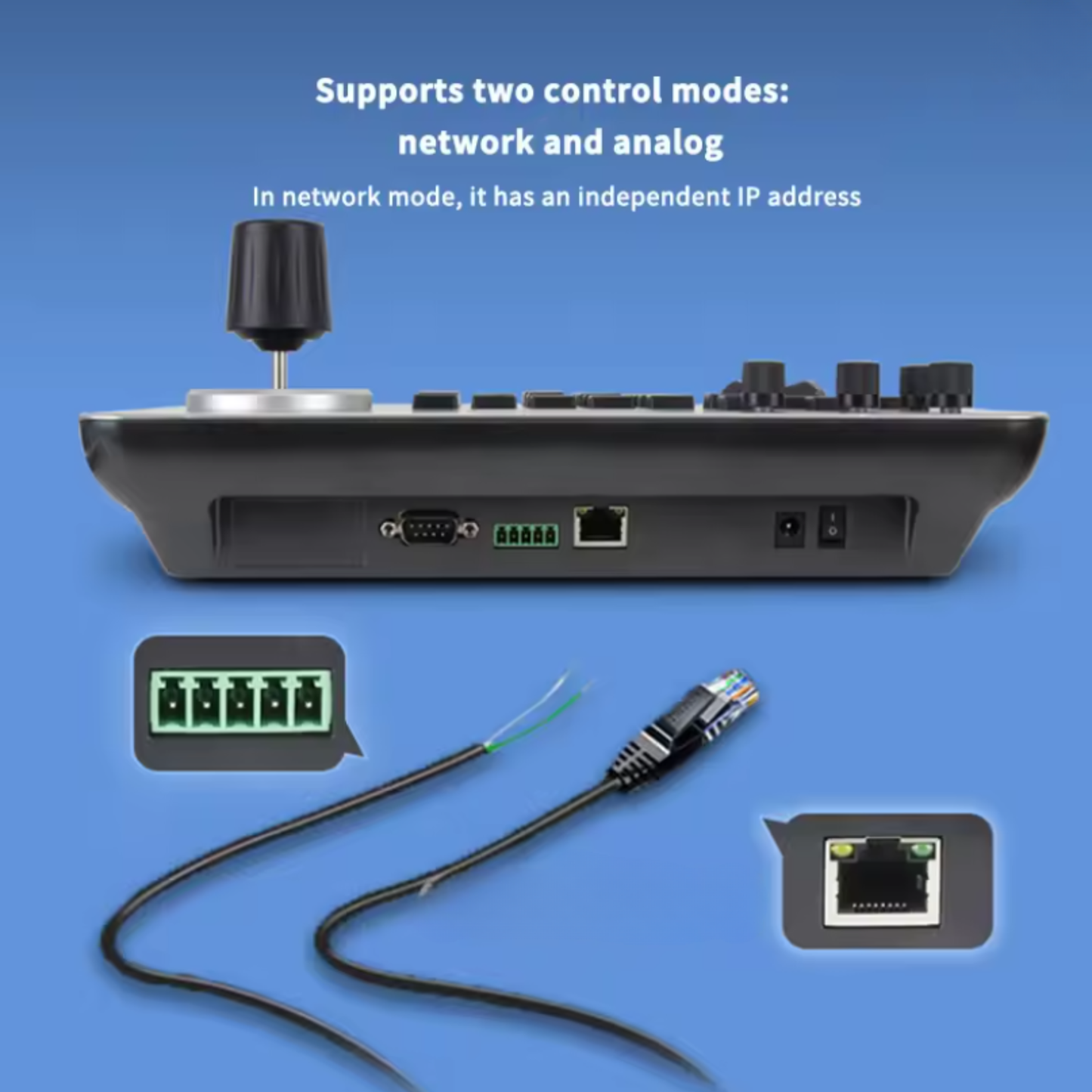 4D Joystick PTZ Controller with POE and Network Support
