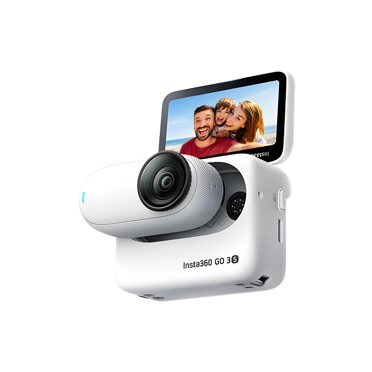 Tiny Vlogging Camera 4K 64GB White Waterproof