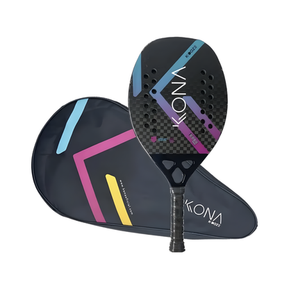 3K Carbon Fiber Beach Racket Blue Lightweight Adult