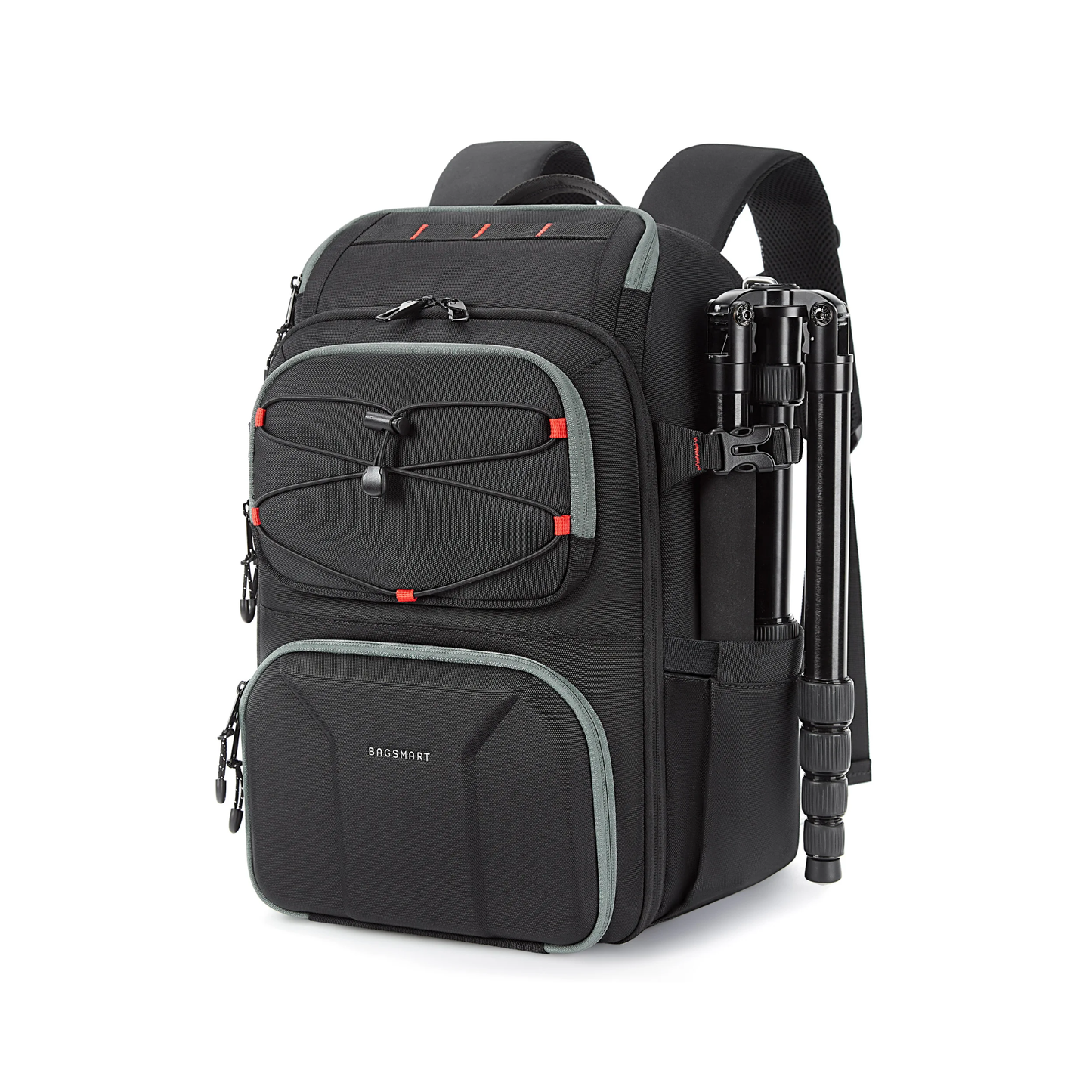 Black Camera Bag for Photographers with Laptop and Gear Storage