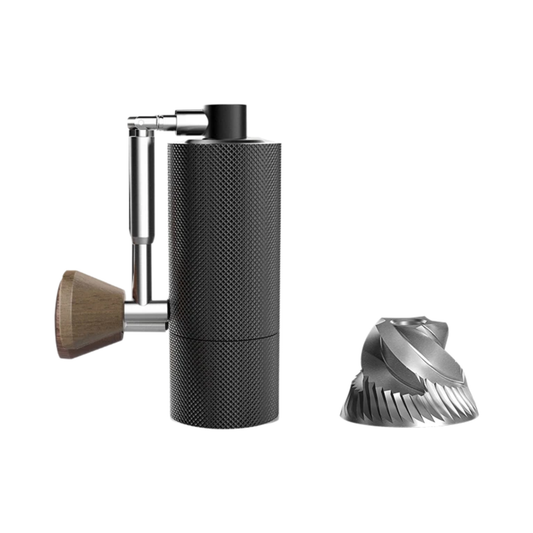 Portable Manual Coffee Grinder CNC Burr Compact Stainless Black