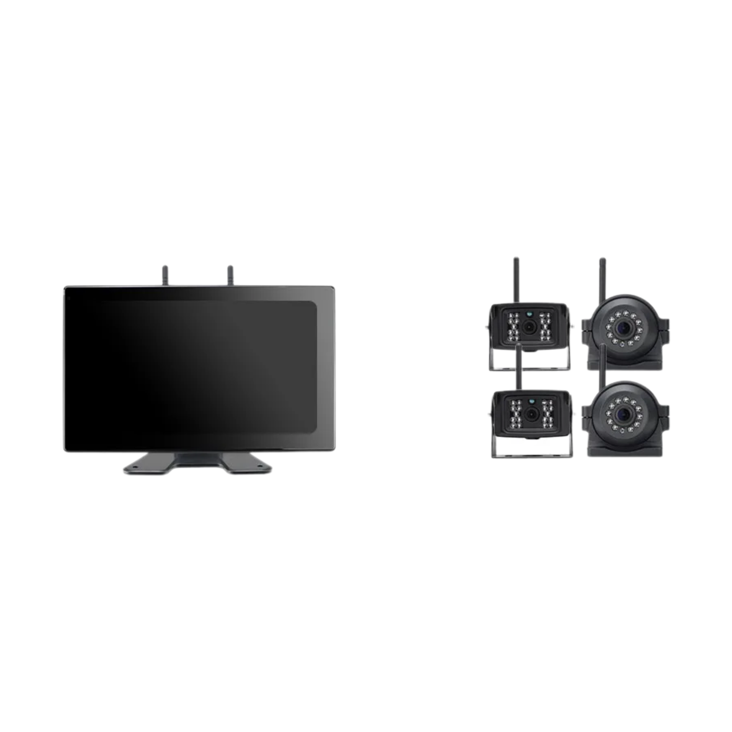 RV & Trailer DVR Monitor 10" 4 Cameras