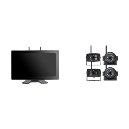 RV & Trailer DVR Monitor 10" 4 Cameras