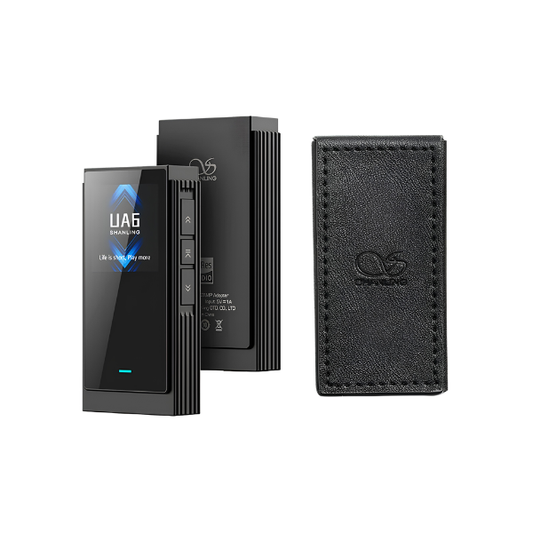 Portable Hi-Res USB DAC Headphone Amplifier Black with Case