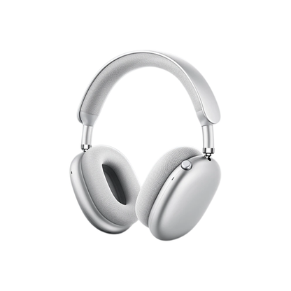 F8 MAX Silver Noise Cancelling Wireless Headset with HD Mic