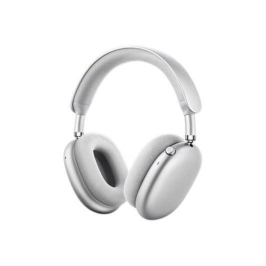 F8 MAX Silver Noise Cancelling Wireless Headset with HD Mic