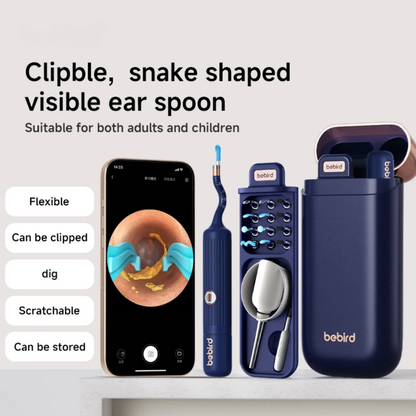 Smart Visual Earwax Removal Kit with Bendable Earpick