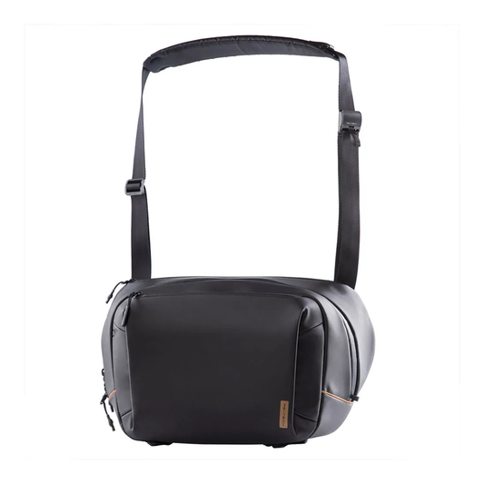 6L Camera Shoulder Bag Black with Adjustable Compartments